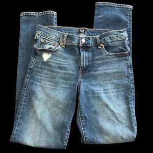 GAP Real Straight Denim Jeans Size 30 Tall